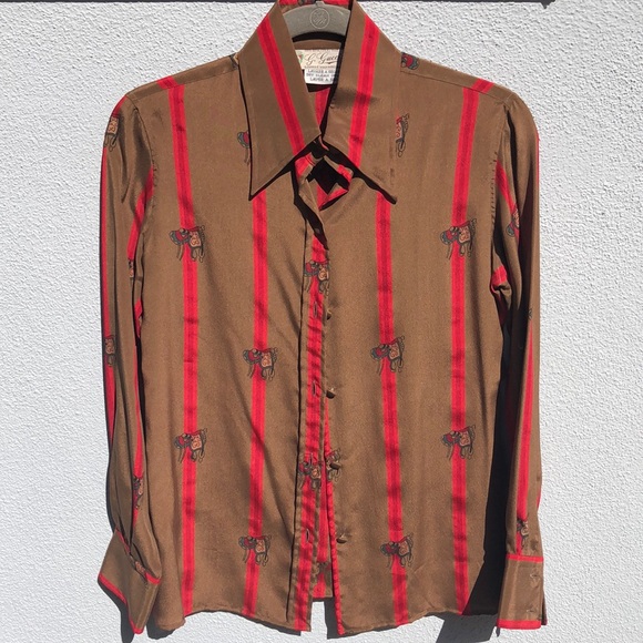 Gucci Tops - Gucci 100% silk blouse